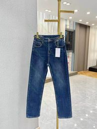 CE 2023 Luxurys Designers Jeans en détresse France Mode Pierre Straight Men's Biker Hole Stretch Denim Casual Jean Hommes Pantalon Skinny Elasticit