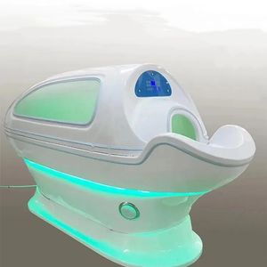 CE Approbation Ozone Steam Cabin Far Infrared Detox Sauna pour Beauty Salon Spa Capsule Pod Colors Lighthérapie avec de la musique