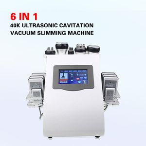 CE aprobado 6 en 1 Máquina de adelgazamiento de liposucción ultrasónica al vacío Vacuum Multipolar Bipolar Tripolar Radio Frecuencia Dispositivo de frecuencia