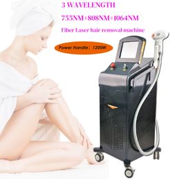 CE goedgekeurd 808nm 1064nm 755nm Diode Laser Haarverwijdering Machine 755 808 1064 Trio Clusteres Diodetechnology