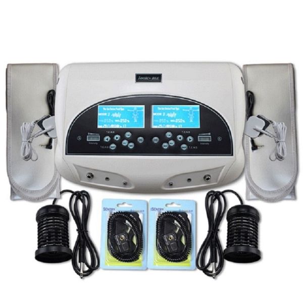 CE approuvé Dual Ion Cleanse Massager Propriétés Body Beauty Massage Ionic Detox Foot Machine Detox Foot Spa soins de santé