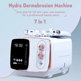 CE Approuvé Hydro Facial Hydratant Dermabrasion Machine Rajeunissement De La Peau Acné Traitement Des Points Noirs EMS Plasma Ultrasons Marteau Froid 7 en 1 Salon