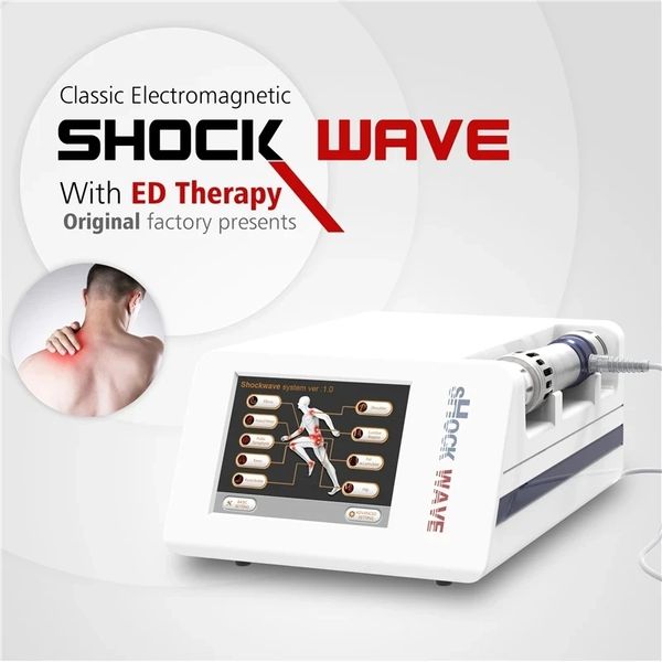 Machine médicale de thérapie par ondes de choc pour agrandissement du pénis masculin approuvée CE ESWT Onde de choc électromagnétique focalisée sur la physiothérapie pour le soulagement de la douleur Traitement ED