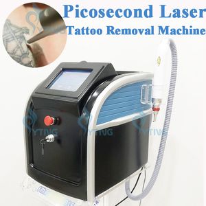 Máquina láser de picosegundos para eliminación de tatuajes Q Switch Pico Laser 1320nm 1064nm 532nm 755nm Equipo de belleza multifuncional Aprobado por CE