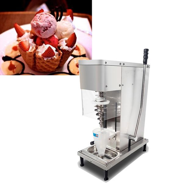 Máquina inoxidable del mezclador del helado del yogur helado de la fruta de la mezcla del cono de la sobremesa aprobada por la CE