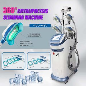 Perte de poids verticale approuvée CE 360 ° Cryo congélation des graisses Cryolipoly minceur machine anti-cellulite façonnage cavitation sous vide lipolaser RF