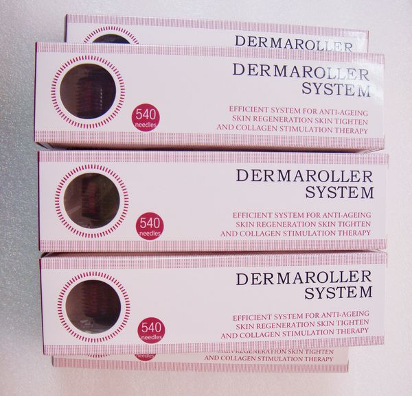Dermaroller corporel 540 avec certificat CE avec rouleau derma doré bon marché Derma Roller 540 / Fabricant de Dermaroller à vendre / Dermaroller Titanium