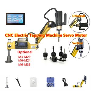 CE CNC M3-M16-M36 brazo de tipo Universal máquina de taladrar eléctrica servomotor herramienta eléctrica grifo de trabajo de Metal automático con mandriles ISO