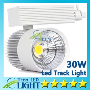 CE RoHS LED lights Wholesale 30W COB Led Track Light Spot Wall Lamp Soptlight Tracking led AC 85-265V Led lighting Free shipping 55550