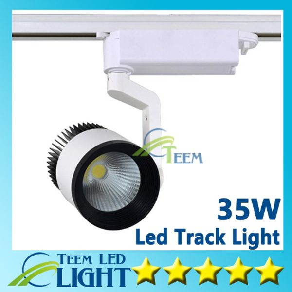 CE RoHS luces LED Venta al por mayor Venta al por menor 35W COB Led Track Light Spot Lámpara de pared, Soptlight Tracking led AC 85-265V iluminación Envío gratis 1010