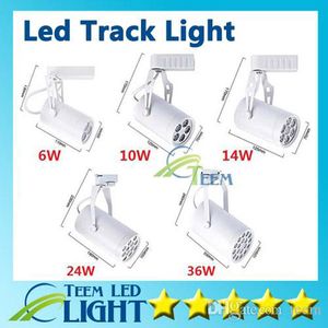 CE ROHS UL LED Track Light 120 Beam Hoek LED Plafondschermlamp AC 85-265V Spotverlichting met 6W 10W 14W 24W 36W