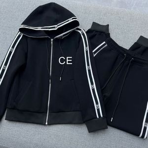 CE Dames tweedelige sets broek casual pak designer set jas jas voor dames jas met lange mouwen Cool Girl streetwear jasset