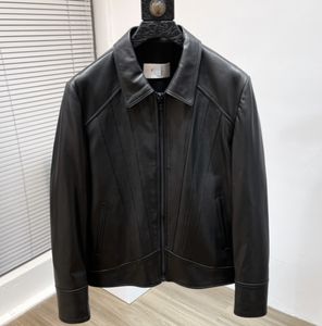 Ce1in hommes de luxe en cuir véritable veste vêtements d'extérieur concepteur cadeau fête des pères brillant rembourrage hommes Baseball italien