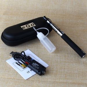 MOQ 1Pcs eGo Starter Enkele Kits E-Sigaret Elektronische Sigaret vape pennen Rits Case kit met CE4 verstuiver 510 vaporizer pen e cigs