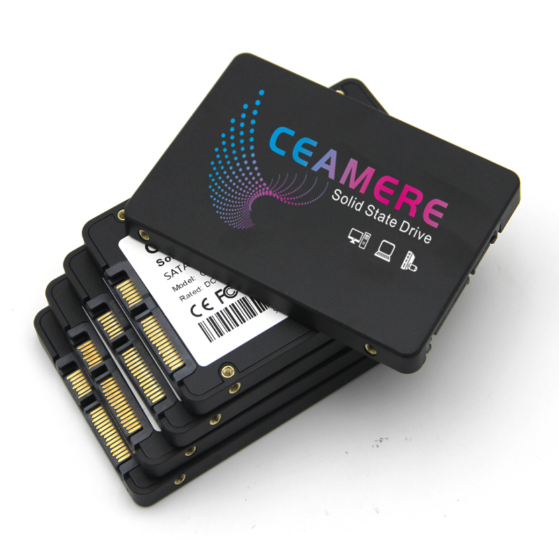Ceamere مدمج في القرص الثابت 20pcs 120GB 128GB 2.5 بوصة SSD 240/256GB 512GB دفتر سطح المكتب الشعار العالمي للتخصيص