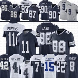 Ceedee Lamb 11 Micah Parsons Dak Prescott voetbaljersey Trevon Diggs DeMarcus Lawrence Emmitt Mazi Smith Daron Bland Deuce Vaughn Zack Martin Jake Ferguson