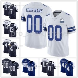 Ceedee Lamb Football Jersey 60th Trevon Diggs Micah Parsons Tony Pollard Dak Prescott Tyron Emmitt Mazi Smith Leighton Vander Esch