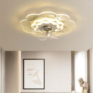 Ventilateur de plafond lampe chambre salon lumière luxe Ultra mince enfants chaud chargé ventilateurs