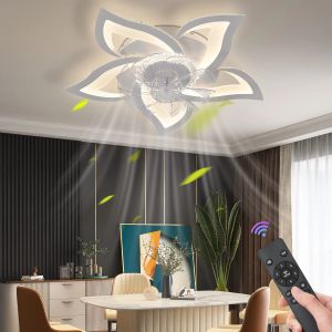Ventilateur de plafond Light LED pour le salon chambre à coucher maison lustre moderne plafond plafond de lampe de lampe d'éclairage