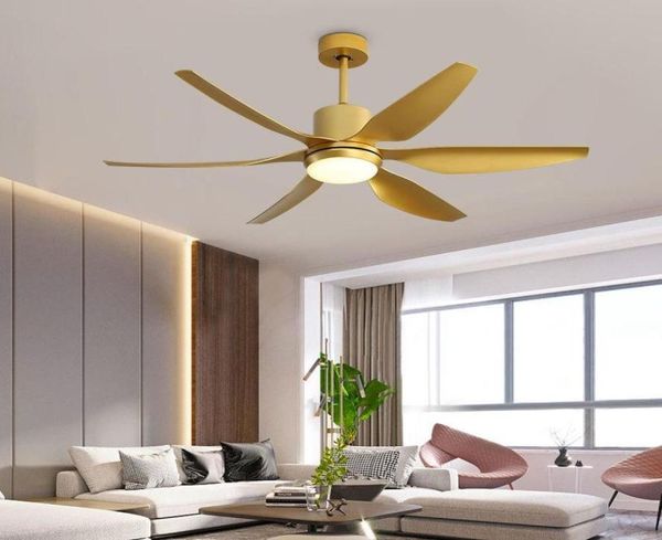 Ventilateurs de plafond Creative Grand 66 pouces Gold Fan Light avec télécommande américaine pour la maison Ventilador de Techo9908645