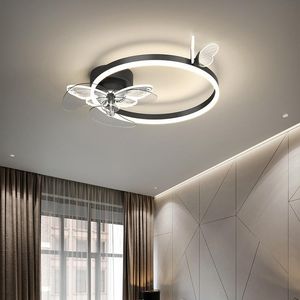Ventilateurs de plafond Lampe de ventilateur Moderne Minimaliste Salle à manger Chambre Salon Lumière 2023 Plafond