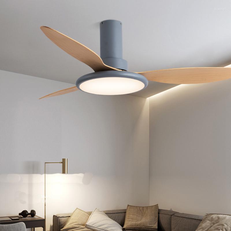 Ventilatori da soffitto Ventilatore moderno a LED con luce di controllo remoto per sala da pranzo Soggiorno camera da letto Conversione di frequenza Ventilador De Teto 220V