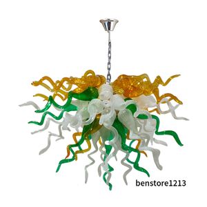 Plafondverlichtingslampen Dale Chihuly Art Hand geblazen glazen kroonluchter licht ongebruikelijk hangende armatuur westerse stijl fancy kroonluchters voor duplex gebouw loft LR1484