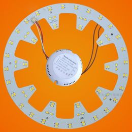 Plafondverlichting 10.82In 24W 96 LED's 5730 SMD Drie lichte kleuren LED-aluminium PCB Ronde bordpaneel