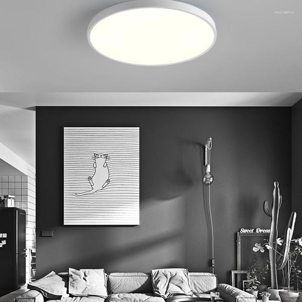 Luces de techo 12W 18W Luz LED Lámpara moderna Sala de estar Accesorio de iluminación Dormitorio Cocina Montaje en superficie Atenuación