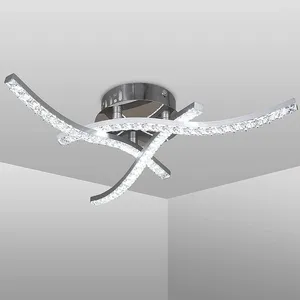 Plafondlampen 18W 24W Modern LED Aluminium Acryl Acryl Creatieve hanger Lamp AC85-265V Kroonluchter voor woonkamer