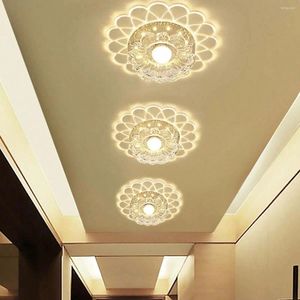 Loucles de plafond 1pc 20cm Crystal LED LED MODIFICATEUR LEMILLE MONTÉE ÉLECTANT BALCON CORRIDOR AISLE ELLEMENT