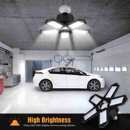 Luces de techo Paquete de 2 luces de garaje Lámpara de techo de garaje plegable deformable para interiores y exteriores 80W / 100W Envío desde el almacén de EE. UU. Q231012