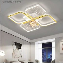 Plafondlampen 2022 Moderne woonkamer plafondlamp mode luxe led slaapkamer interieur verlichting gepersonaliseerde slimme eetkamer kroonluchter Q231120