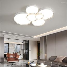 Plafonniers 2022 Modern Living Room Lampe Fashion Flower Chamtroom Study Dining Chandelier Creativity Lamps de d￩coration int￩rieure