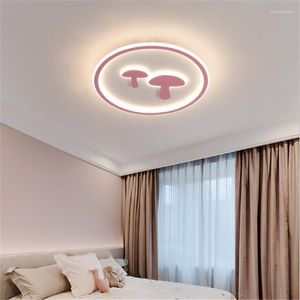 Luces de techo 2023 LED Lámpara de dormitorio para niños de dibujos animados creativos Ronda Ultrafina Precio al por mayor Venta