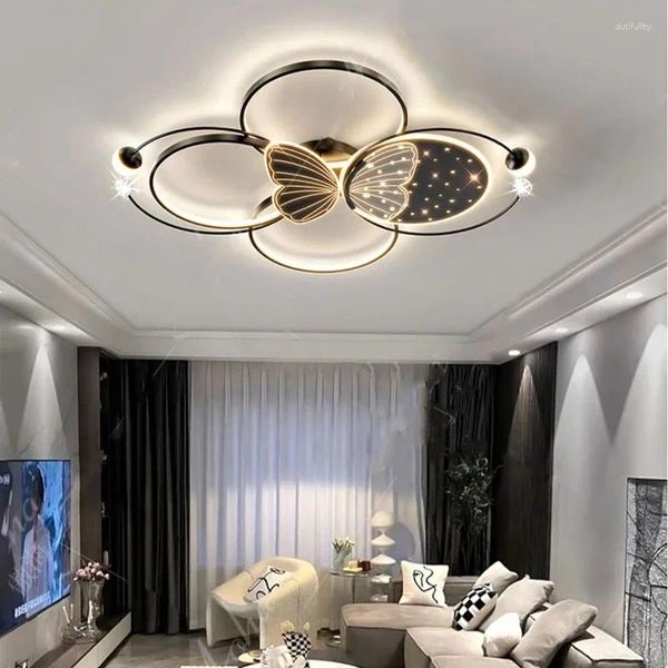 Plafonniers 2023 Lampe de salon Moderne Appartement Restaurant Lustre Originalité Intelligent LED Intérieur Décorer Luminaires