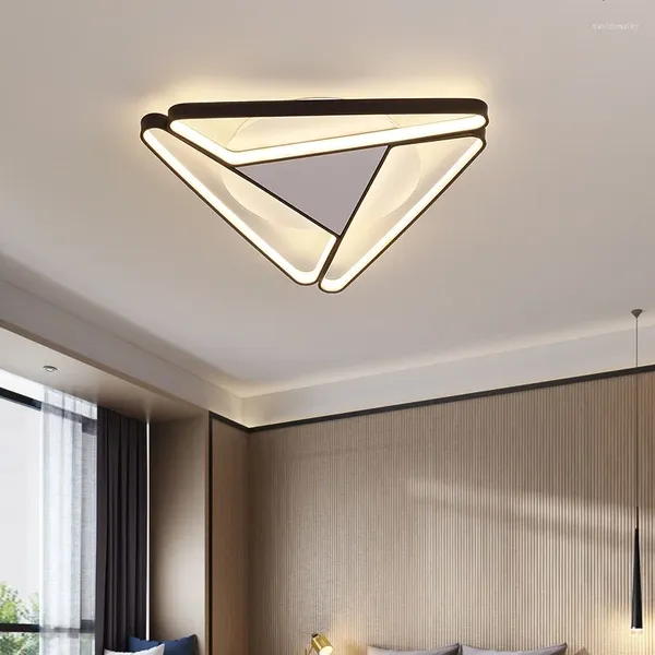 Plafonniers 2023 Moderne Triangulaire En Aluminium LED Lustre Salon Chambre Décoration De La Maison Cuisine