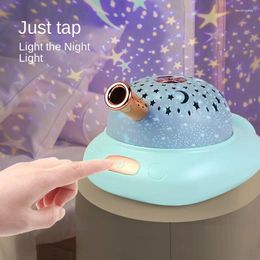 Plafonniers 2024 Creative Cartoon Tank Touch Sensor Night Light Dormitory Artefact USB Starry Sky Projection Small Table Lampe