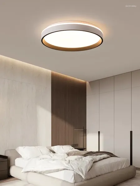 Plafonniers 2024 minimaliste moderne lumineux 48w lumière LED ronde pour chambre salon cuisine avec télécommande