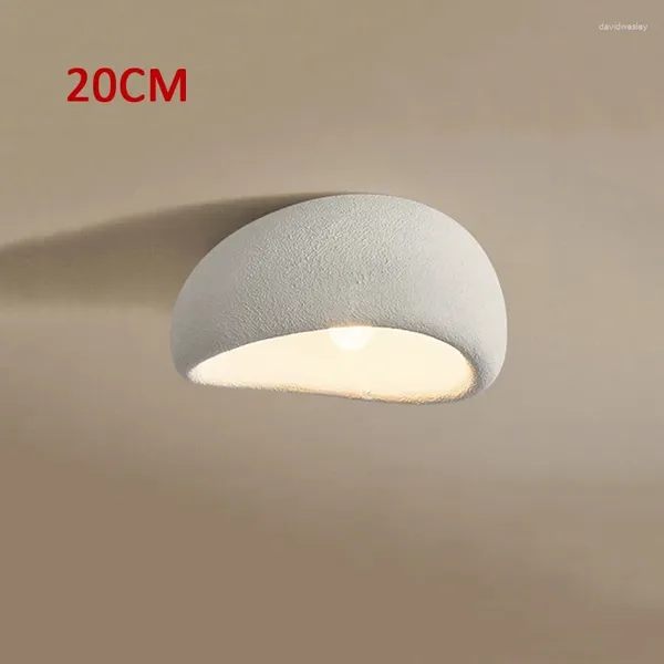 Luces de techo 20 cm Luz moderna Decoración del hogar comercial Lámpara LED blanca gris Habitación minimalista nórdica YX456TB