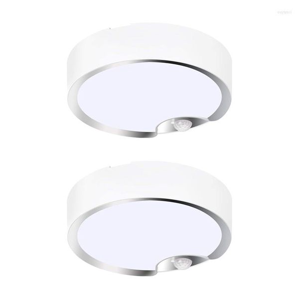 Luces de techo 2X Sensor de movimiento con pilas LED interior/exterior para lavadero de pasillo