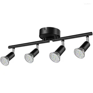 Plafonniers 4 Angle de tête Lampe réglable Intérieur Rotatif LED Lumière Cuisine Maison Backgroup Luminaires
