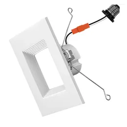 Plafondverlichting 4 inch 10 WaETL ES-vermelde LED-inbouwdownlight Vierkant retrofit-verlichtingsarmatuurset Ideaal voor uw kamer