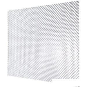 Plafonniers 4 panneaux d'éclairage prismatiques en acrylique transparent 23,75x 47,75 0,100 épaisseur fluorescente pour luminaire aérien ER Drop Delive Dh2AK