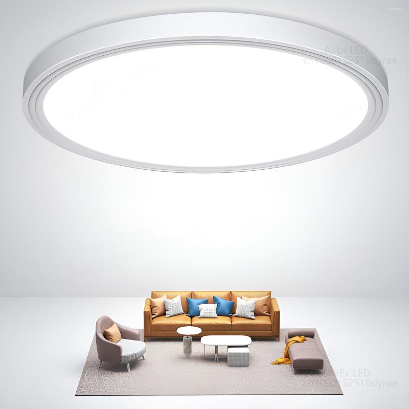 Ceiling Lights 6W 9W 13W 18W 24W LED Circular Panel Light Surface Mounted AC110V 220V 85-265V Lamp For Home Decoration