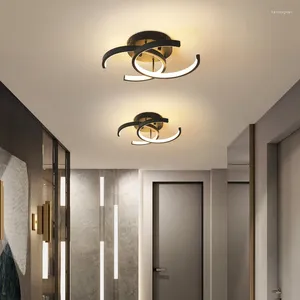 Plafonniers luminaire acrylique LED LED NORDIC INDOOr surface montée montée carrée ronde Corridor pour la lampe à la maison