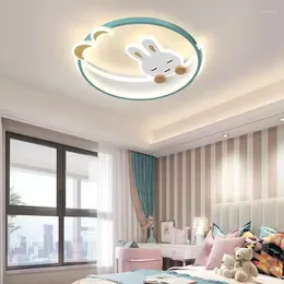 Plafonniers Adorable lumière de bande dessinée avec des nuages mignons pour la chambre des enfants lampe à LED intérieure décor de chambre de garçons et de filles
