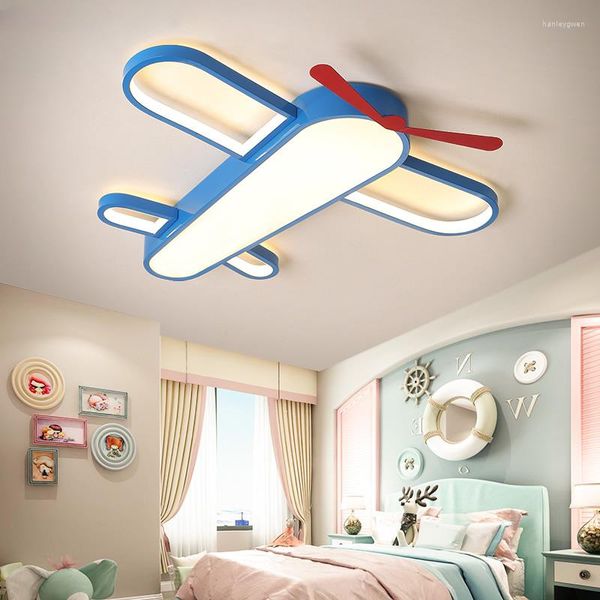 Plafonniers Air Avion Style Chambre Lampe Macaron Simple Moderne Creative Salon Enfants