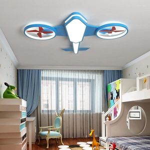 Plafonniers avions pour enfants nordiques pour enfants de chambre à coucher lampe à LED de chambre à coucher pour la décoration de maison légère dimmable Lamparas