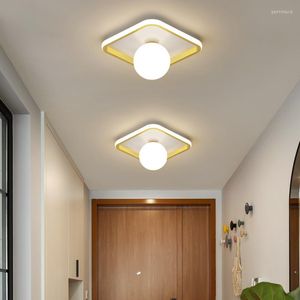 Plafondlampen gangpadcorridor Noordse thuislicht luxe magische bonen mantelkamer eenvoudig modern toegang balkon